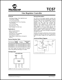 TC572502ECTTR datasheet: Line regulator controller, 2.5V TC572502ECTTR