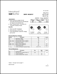 IRL3714 datasheet: Power MOSFET, 20V, 36A IRL3714