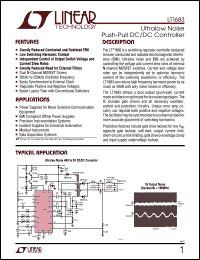 LT1683IG datasheet: Ultralow noise push-pull DC/DC controller LT1683IG