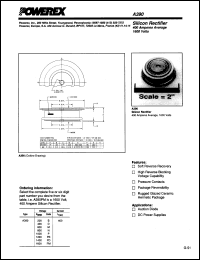 A390B datasheet: 200V, 1600A general purpose single diode A390B