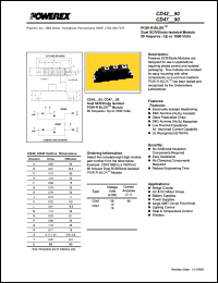 CD420890 datasheet: 800V, 90A general purpose scr/diode CD420890