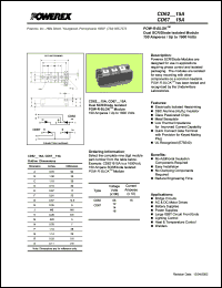 CD620815A datasheet: 800V, 150A general purpose scr/diode CD620815A