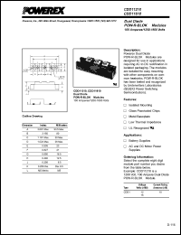 CDD11610 datasheet: 1600V, 100A general purpose dual diode CDD11610