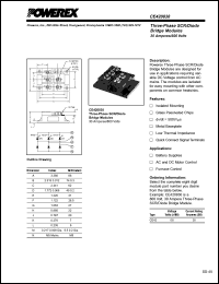 CE420830 datasheet: 800V, 30A general purpose 3-phase scr/diode bridge diode CE420830