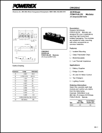 CM4208A2 datasheet: 800V, 25A general purpose scr/diode CM4208A2