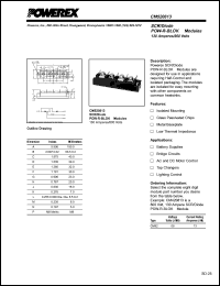 CM520813 datasheet: 800V, 130A general purpose scr/diode CM520813