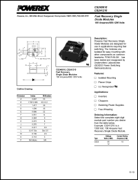 CS240610 datasheet: 600V, 100A fast recovery fast recovery single diode CS240610