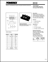 ME501206 datasheet: 1200V, 60A general purpose 3-phase bridge diode ME501206