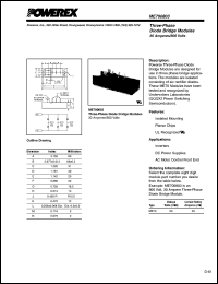 ME700803 datasheet: 800V, 30A general purpose 3-phase bridge diode ME700803