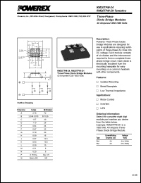 RM20TPM-24 datasheet: 1200V, 40A general purpose 3-phase bridge diode RM20TPM-24