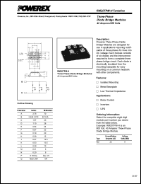 RM20TPM-H datasheet: 800V, 40A general purpose 3-phase bridge diode RM20TPM-H
