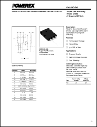 RM25HG-24S datasheet: 1200V, 25A snubber/free wheel diode single diode RM25HG-24S