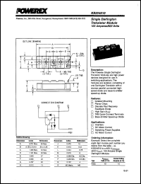 KS224510 datasheet: 600V, 100A Single Darlington transistor module KS224510