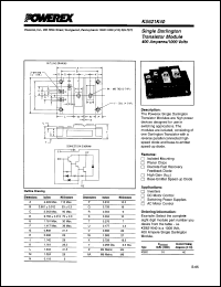 KS621K40 datasheet: 1000V, 400A Single Darlington transistor module KS621K40