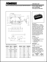 CM150DU-24F datasheet: 1200V, 150A dual IGBT module CM150DU-24F