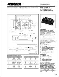 CM400DY-12H datasheet: 600V, 400A dual IGBT module CM400DY-12H