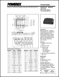 PM150CSD060 datasheet: 600V, 150A six pac IGBT module PM150CSD060