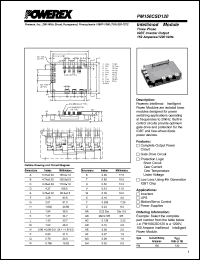 PM150CSD120 datasheet: 1200V, 150A six pac IGBT module PM150CSD120