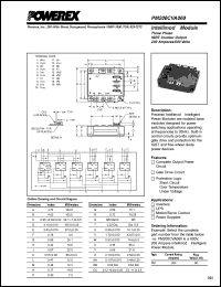 PM200CVA060 datasheet: 600V, 200A six pac IGBT module PM200CVA060
