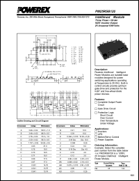PM25RSB120 datasheet: 1200V, 25A seven pac IGBT module PM25RSB120