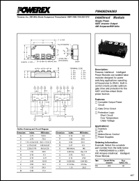 PM400DVA060 datasheet: 600V, 400A dual IGBT module PM400DVA060