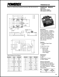 PM400HSA120 datasheet: 1200V, 400A single IGBT module PM400HSA120