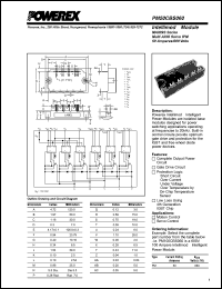 PM50CBS060 datasheet: 600V, 50A six pac IGBT module PM50CBS060