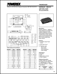 PM50RSK060 datasheet: 600V, 50A seven pac IGBT module PM50RSK060