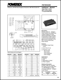 PM75RSK060 datasheet: 600V, 75A seven pac IGBT module PM75RSK060