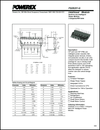 PS20351-G datasheet: 500V, 3A six pac IGBT module PS20351-G