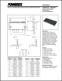 PS21245-E datasheet: 600V, 20A six pac IGBT module PS21245-E