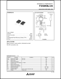 FS50KMJ-06 datasheet: 60V trench gate MOSFET FS50KMJ-06