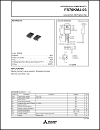 FS70KMJ-03 datasheet: 30V trench gate MOSFET FS70KMJ-03