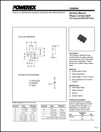 CR08AS-8 datasheet: 400V, 0.8A low power SCR CR08AS-8