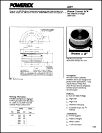 C391P datasheet: 1000V, 490A phase control single thyristor C391P