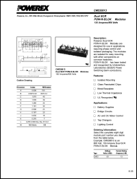 CM530813 datasheet: 800V, 130A phase control dual scr thyristor CM530813