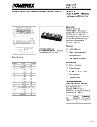 CM531613 datasheet: 1600V, 130A phase control dual scr thyristor CM531613