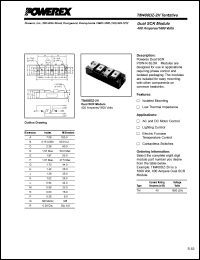 TM400DZ-2H datasheet: 1600V, 400A phase control dual scr thyristor TM400DZ-2H
