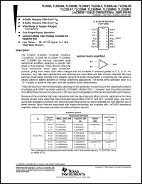 TLC254CPW datasheet:  QUAD LOW-VOLTAGE OPERATIONAL AMPLIFIER TLC254CPW