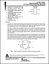 TLV2231CDBVR datasheet:  SINGLE LINCMOS(TM) RAIL-TO-RAIL UPOWER OPERATIONAL AMPLIFIER TLV2231CDBVR