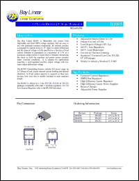 B1085D-ADJ datasheet: Adjustable 3.0A low dropout voltage regulator B1085D-ADJ