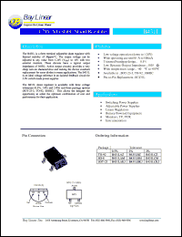 B431LAM datasheet: 1.24V adjustable shunt regulator B431LAM