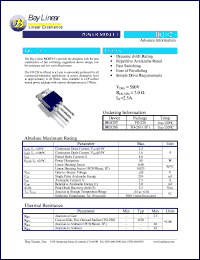 IRL820S datasheet: 2.5A 500V power MOSFET IRL820S