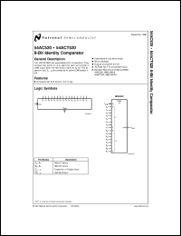 5962-9091601MSA datasheet: 8-Bit Identity Comparator 5962-9091601MSA