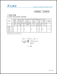 1N4935E datasheet: 200 V, 1 A, fast recovery diode 1N4935E