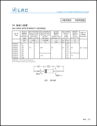 HER306 datasheet: 600 V,  3 A, high efficiency  diode HER306