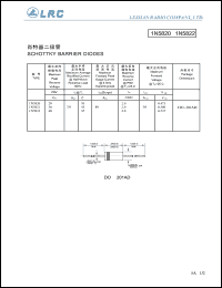 1N5822 datasheet: 40 V,  3 A, schottky barrier diode 1N5822