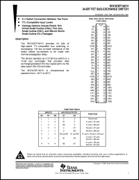 SN74CBT16213DGGR datasheet:  24-BIT FET BUS-EXCHANGE SWITCH SN74CBT16213DGGR