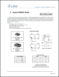 MC74VHC1G00DTT1 datasheet: 2-input NAND gate MC74VHC1G00DTT1