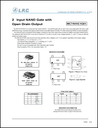 MC74VHC1G01DTT1 datasheet: 2-input NAND gate MC74VHC1G01DTT1